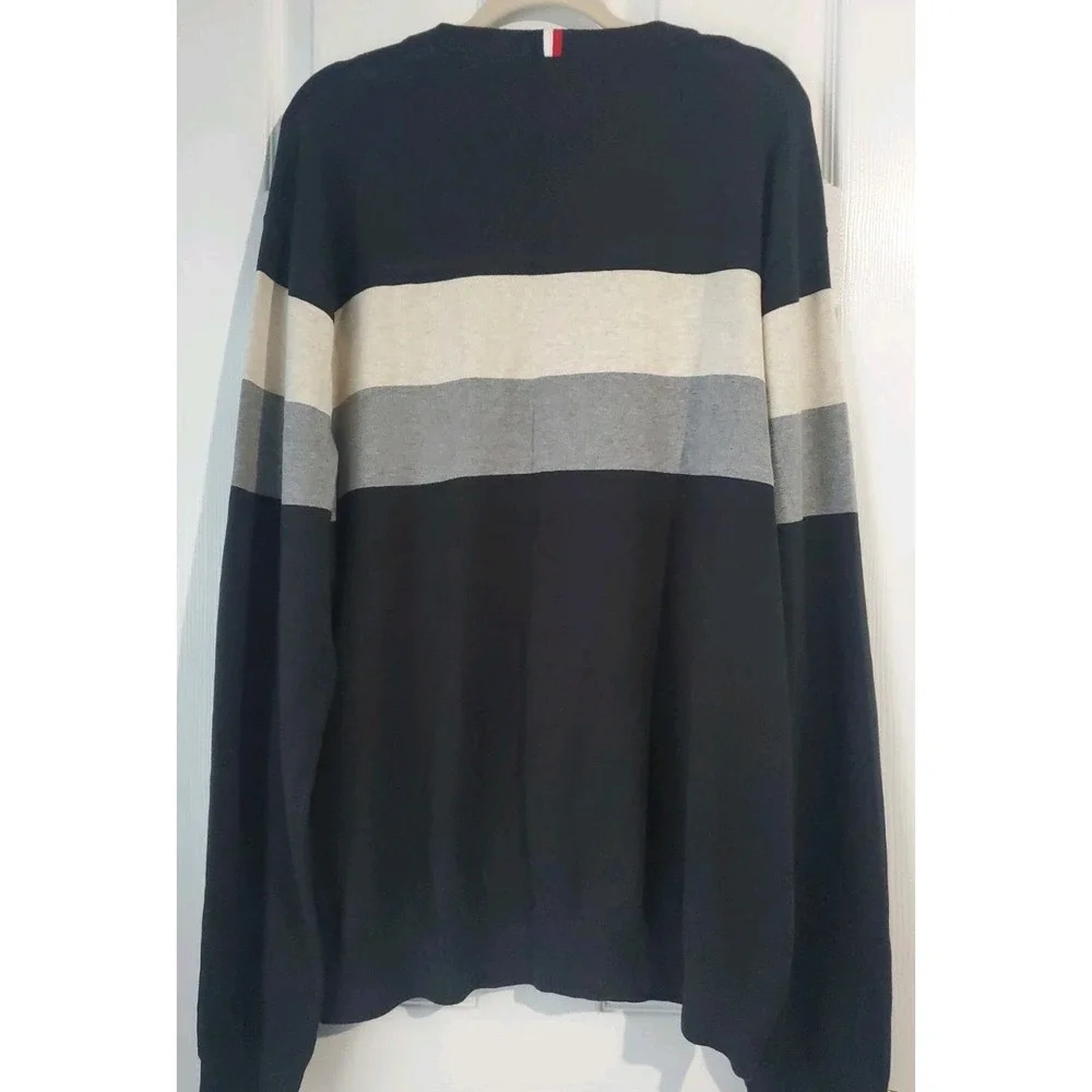 Tommy Hilfiger Sweater Mens 3XL Multicolor Colorblock